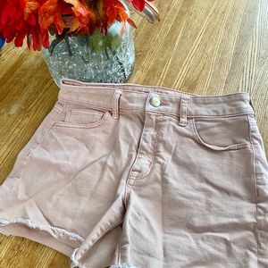 AE Pink Stretch High Waisted Shorts